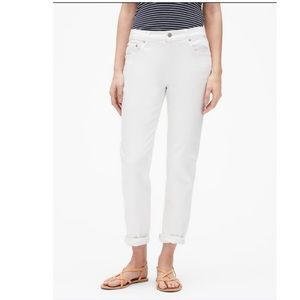 GAP White Girlfriend Jeans